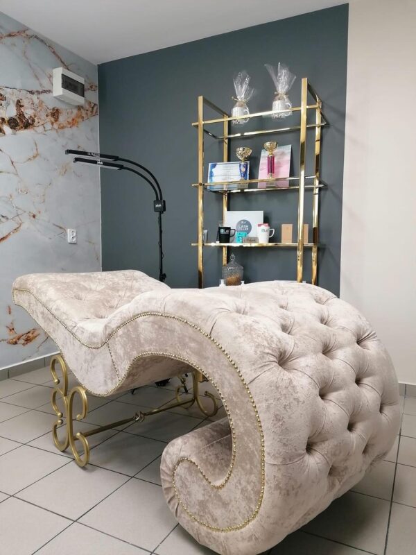 royal beauty parlor marble beige gold bed 1